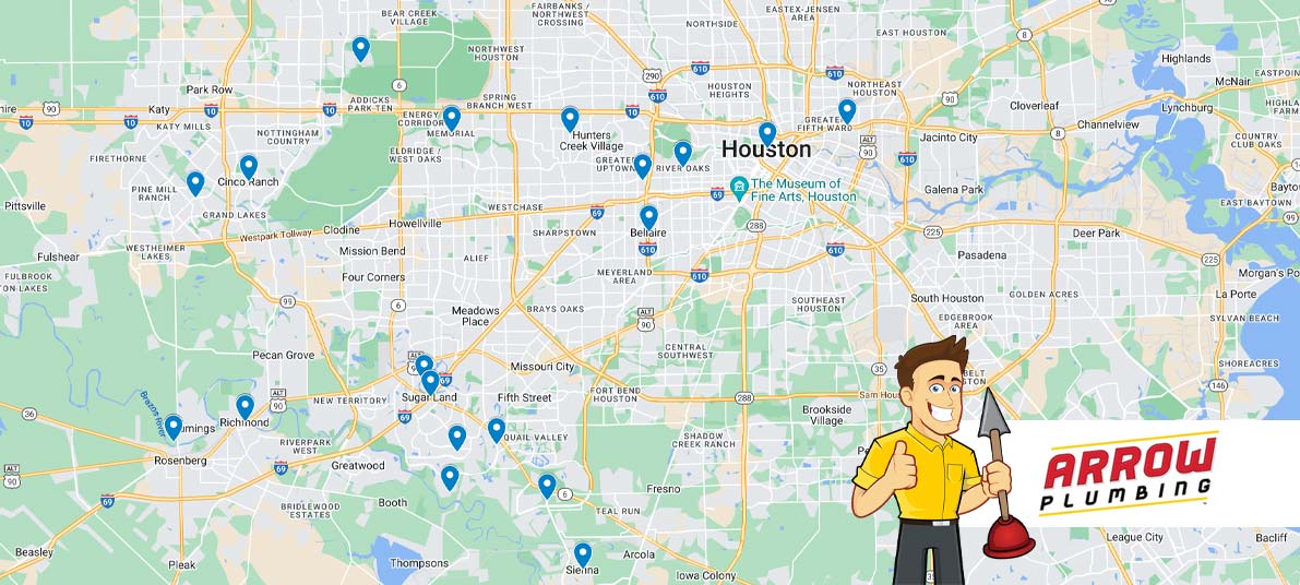 Service Areas - Arrow Plumbing