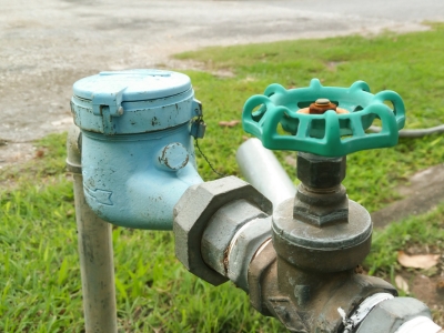 water meter and valve 